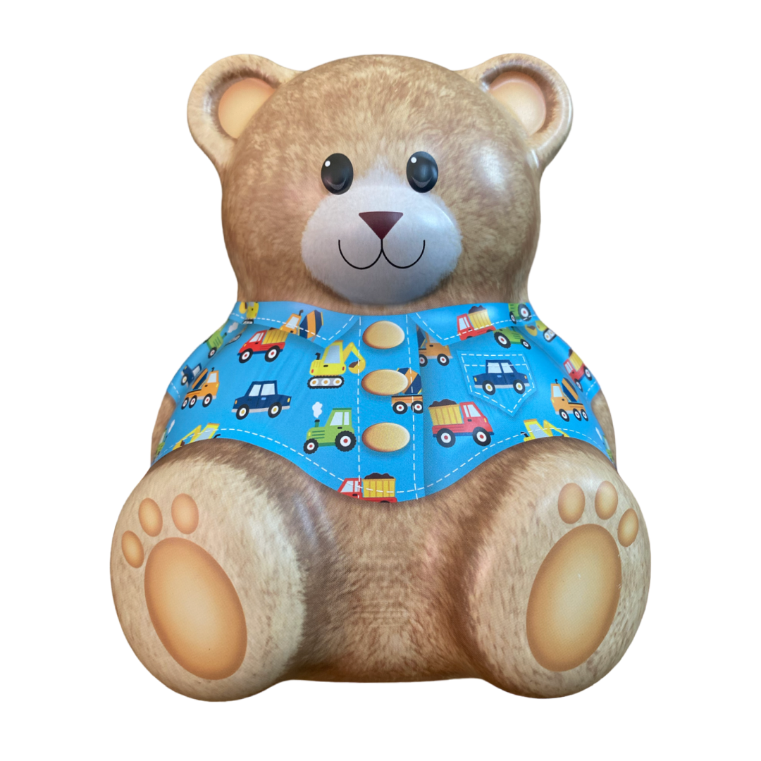 Teddy Bär mit Auto-Shirt Teddy Bär mit Auto-Shirt