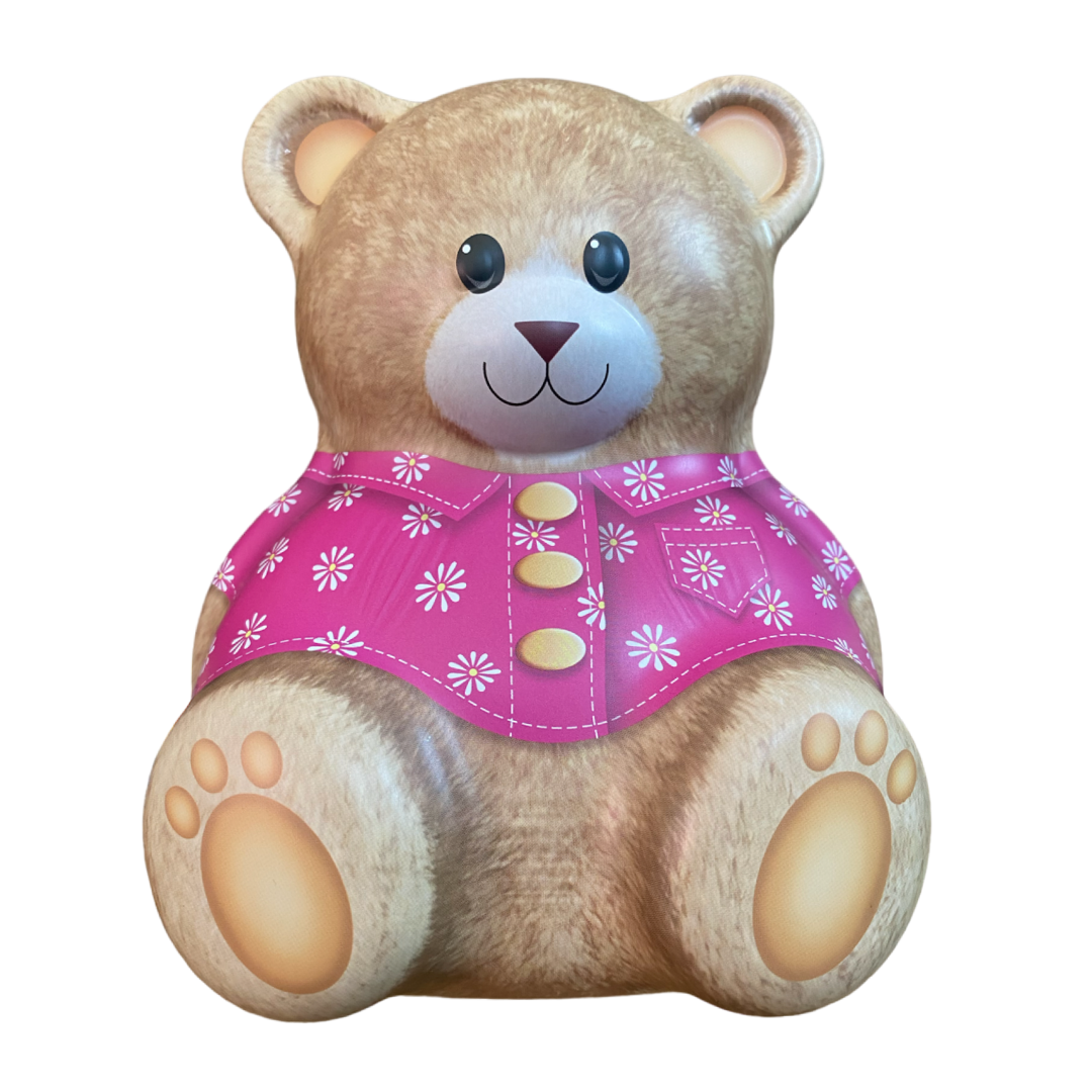 Teddy Bär mit Blumen-Shirt Teddy Bär mit Blumen-Shirt