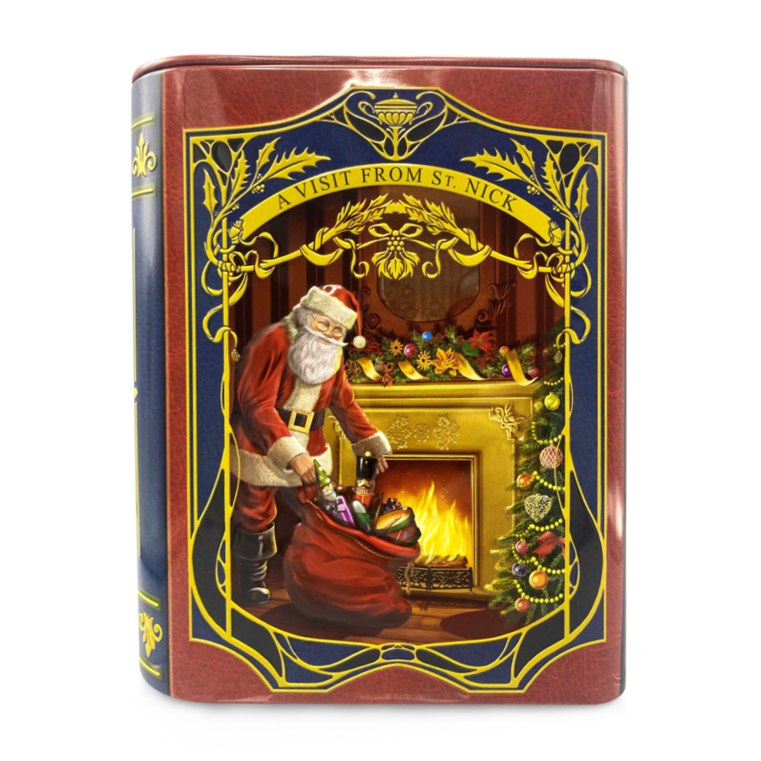 Kleine Buchdose St. Nick rot/blau Kleine Buchdose St. Nick rot/blau