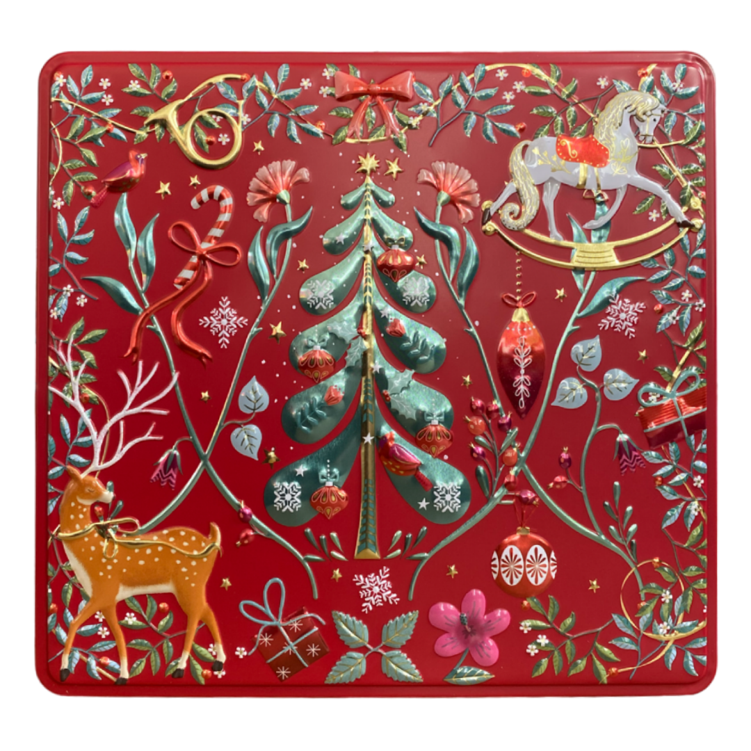 Rechteckdose "Xmas Ornaments" rot Rechteckdose "Xmas Ornaments" rot
